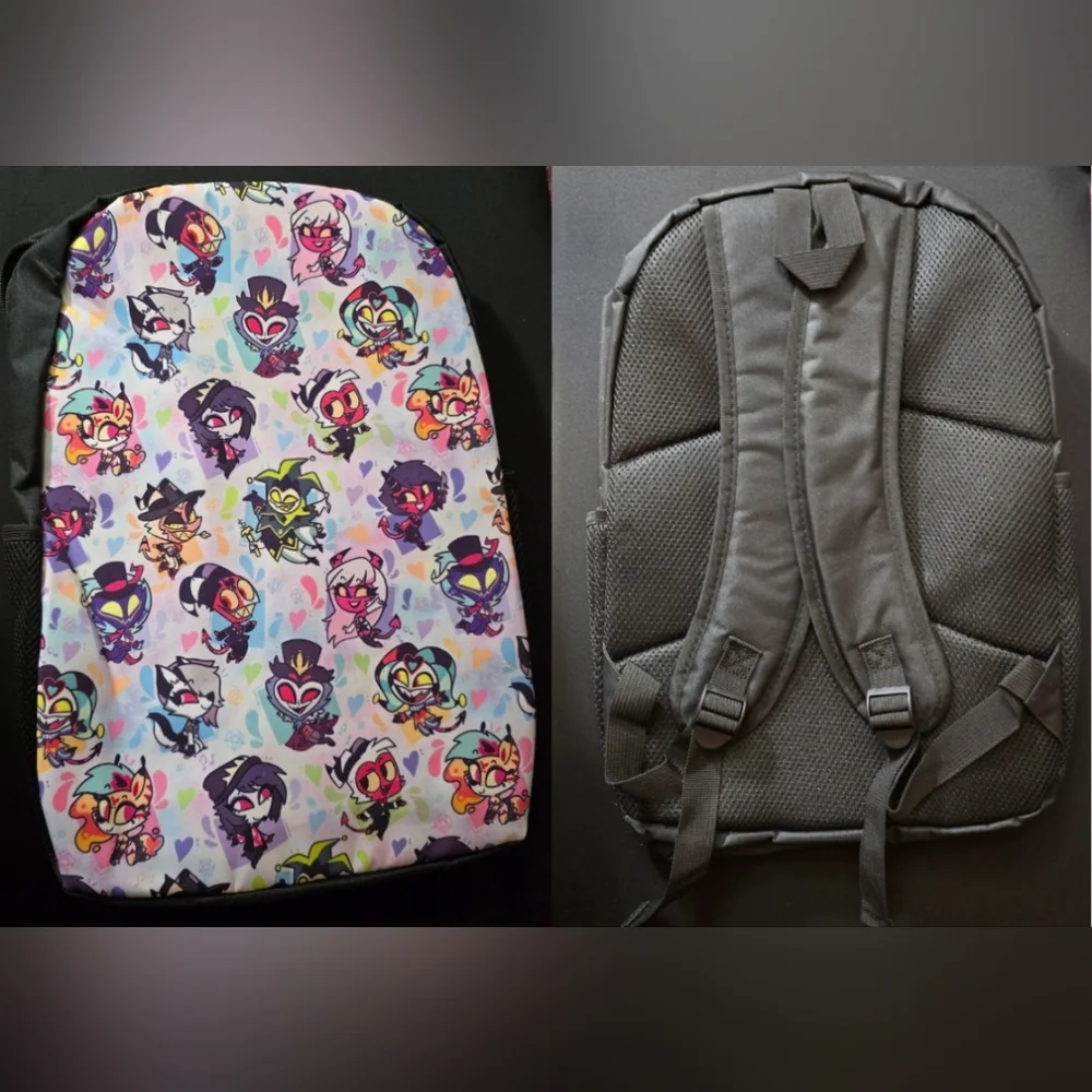 Hazbin Hotel Helluvaboss Bookbag! Fizzarolli Angel Dust Alastor Blitz New‎